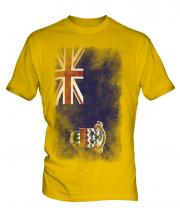Cayman Islands Faded Flag Mens T-Shirt