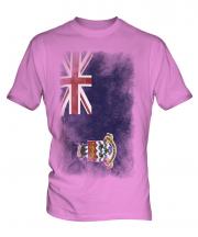 Cayman Islands Faded Flag Mens T-Shirt