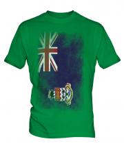 Cayman Islands Faded Flag Mens T-Shirt