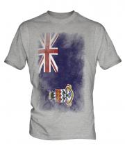 Cayman Islands Faded Flag Mens T-Shirt