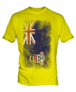 Cayman Islands Faded Flag Mens T-Shirt