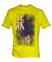 Cayman Islands Faded Flag Mens T-Shirt