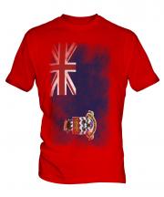 Cayman Islands Faded Flag Mens T-Shirt