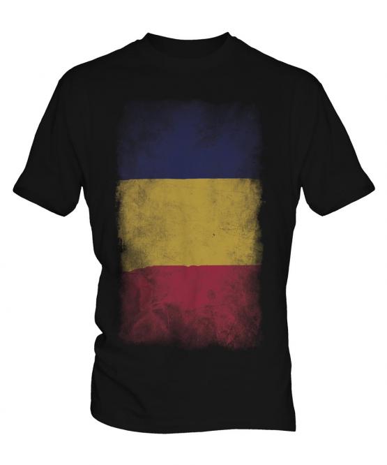 Chad Faded Flag Mens T-Shirt