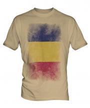Chad Faded Flag Mens T-Shirt