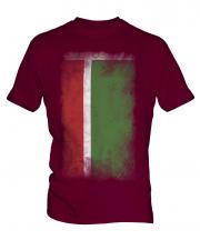 Chechen Republic Faded Flag Mens T-Shirt
