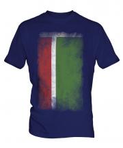 Chechen Republic Faded Flag Mens T-Shirt