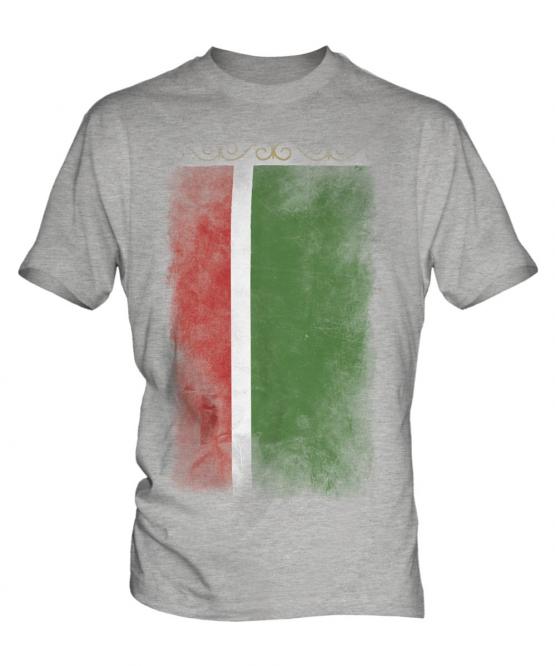 Chechen Republic Faded Flag Mens T-Shirt