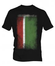 Chechen Republic Faded Flag Mens T-Shirt