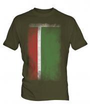 Chechen Republic Faded Flag Mens T-Shirt