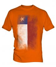 Chile Faded Flag Mens T-Shirt