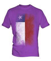 Chile Faded Flag Mens T-Shirt