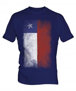 Chile Faded Flag Mens T-Shirt
