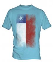 Chile Faded Flag Mens T-Shirt