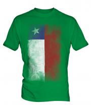 Chile Faded Flag Mens T-Shirt
