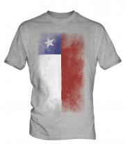 Chile Faded Flag Mens T-Shirt