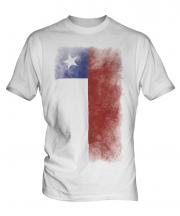 Chile Faded Flag Mens T-Shirt