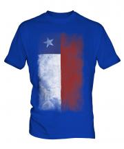Chile Faded Flag Mens T-Shirt