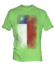 Chile Faded Flag Mens T-Shirt