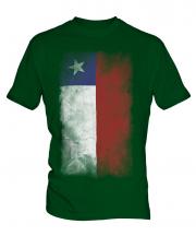 Chile Faded Flag Mens T-Shirt