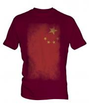 China Faded Flag Mens T-Shirt