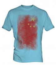 China Faded Flag Mens T-Shirt