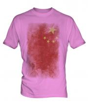 China Faded Flag Mens T-Shirt