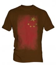 China Faded Flag Mens T-Shirt