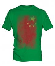 China Faded Flag Mens T-Shirt