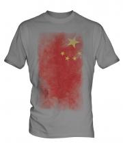 China Faded Flag Mens T-Shirt