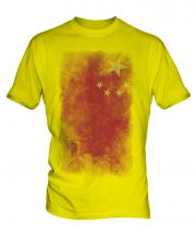 China Faded Flag Mens T-Shirt
