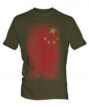China Faded Flag Mens T-Shirt