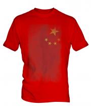 China Faded Flag Mens T-Shirt