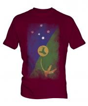 Christmas Island Faded Flag Mens T-Shirt