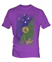 Christmas Island Faded Flag Mens T-Shirt