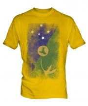 Christmas Island Faded Flag Mens T-Shirt