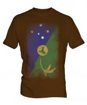 Christmas Island Faded Flag Mens T-Shirt