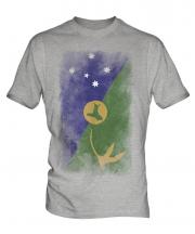 Christmas Island Faded Flag Mens T-Shirt