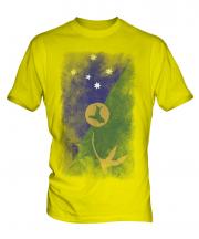 Christmas Island Faded Flag Mens T-Shirt
