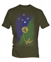 Christmas Island Faded Flag Mens T-Shirt