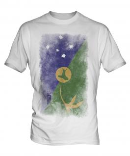 Christmas Island Faded Flag Mens T-Shirt