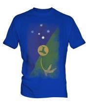 Christmas Island Faded Flag Mens T-Shirt