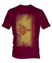 Chuvashia Faded Flag Mens T-Shirt