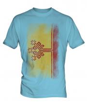 Chuvashia Faded Flag Mens T-Shirt