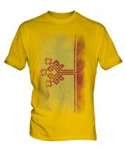 Chuvashia Faded Flag Mens T-Shirt