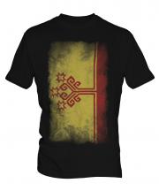 Chuvashia Faded Flag Mens T-Shirt