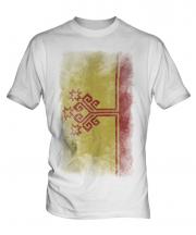 Chuvashia Faded Flag Mens T-Shirt