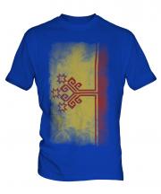 Chuvashia Faded Flag Mens T-Shirt