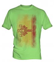 Chuvashia Faded Flag Mens T-Shirt