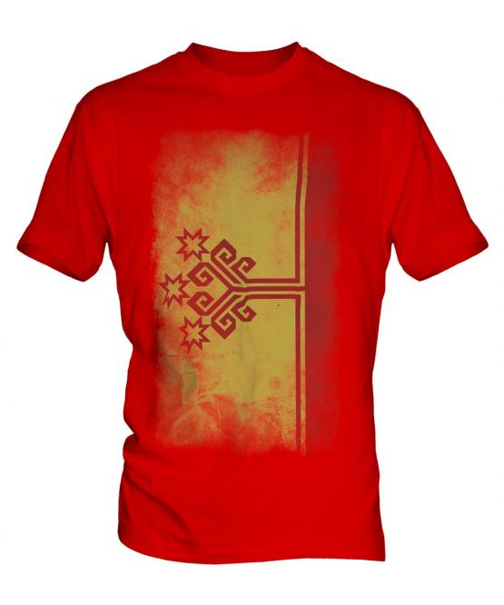 Chuvashia Faded Flag Mens T-Shirt